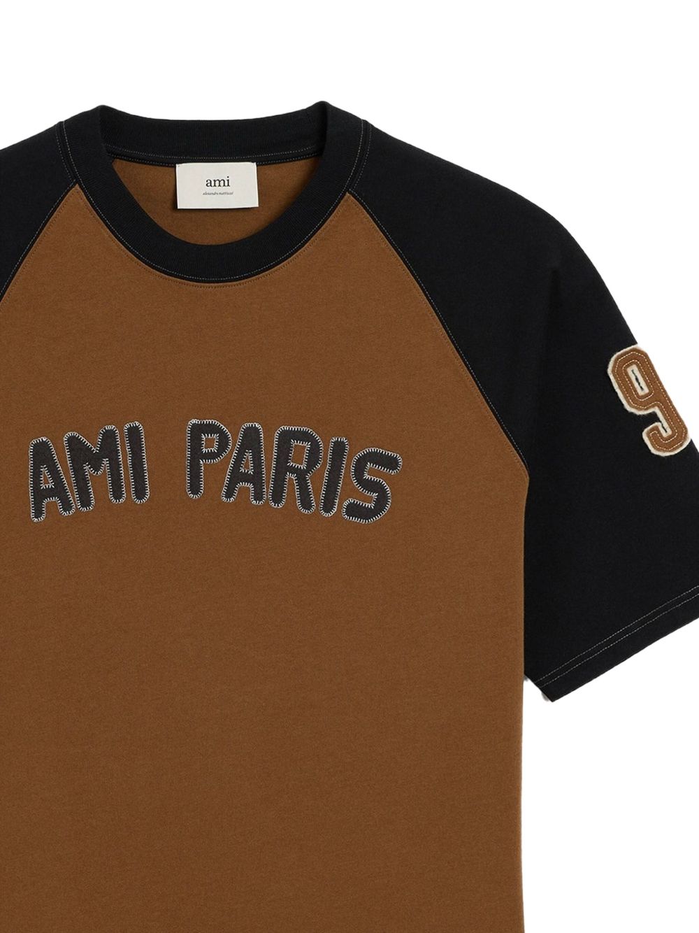 Ami Paris T-shirts and Polos Brown
