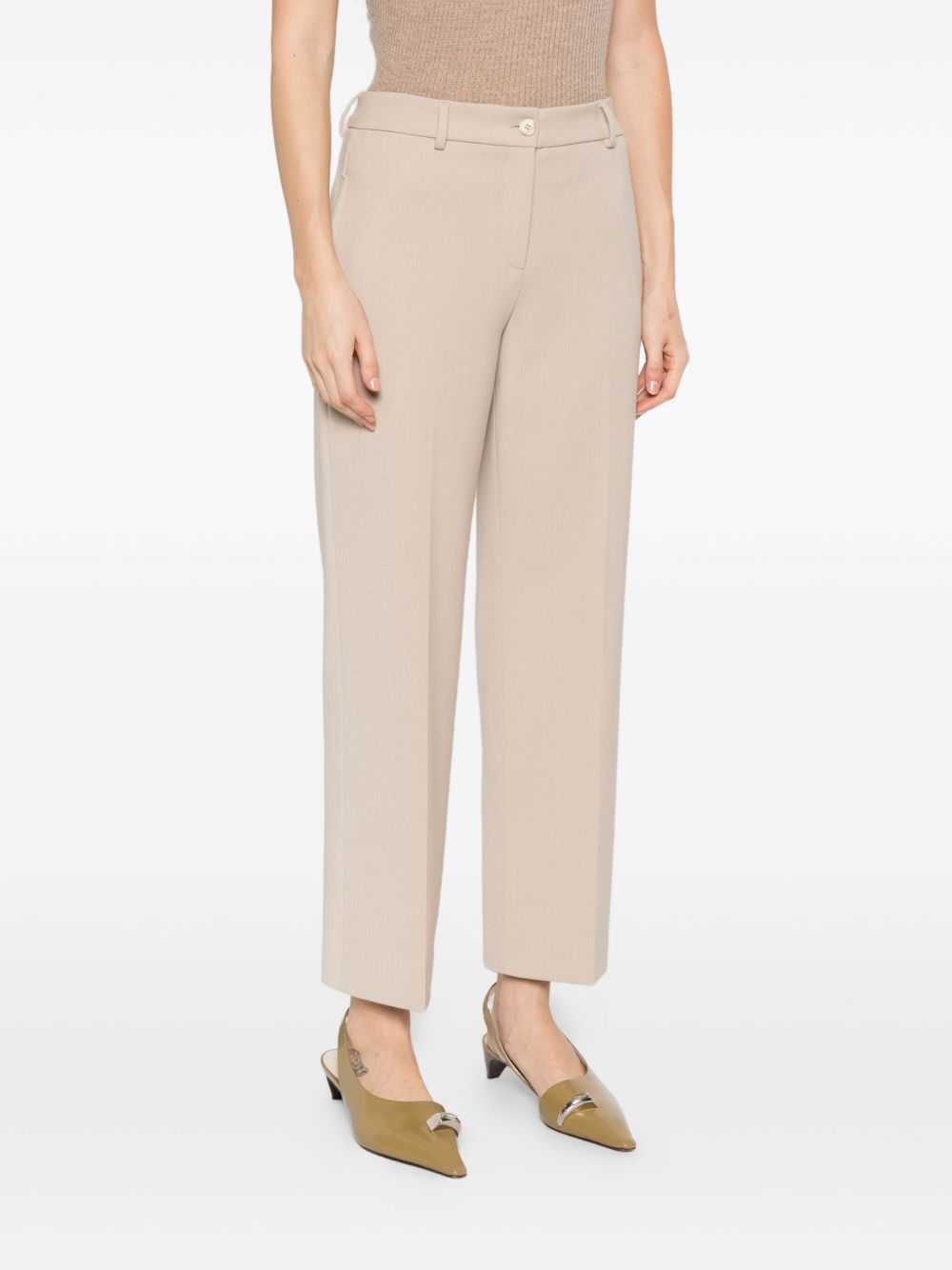 Via Masini 80 Trousers Beige