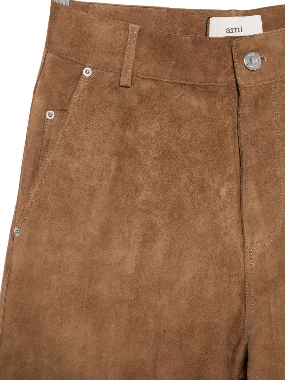 Ami Paris Trousers Brown