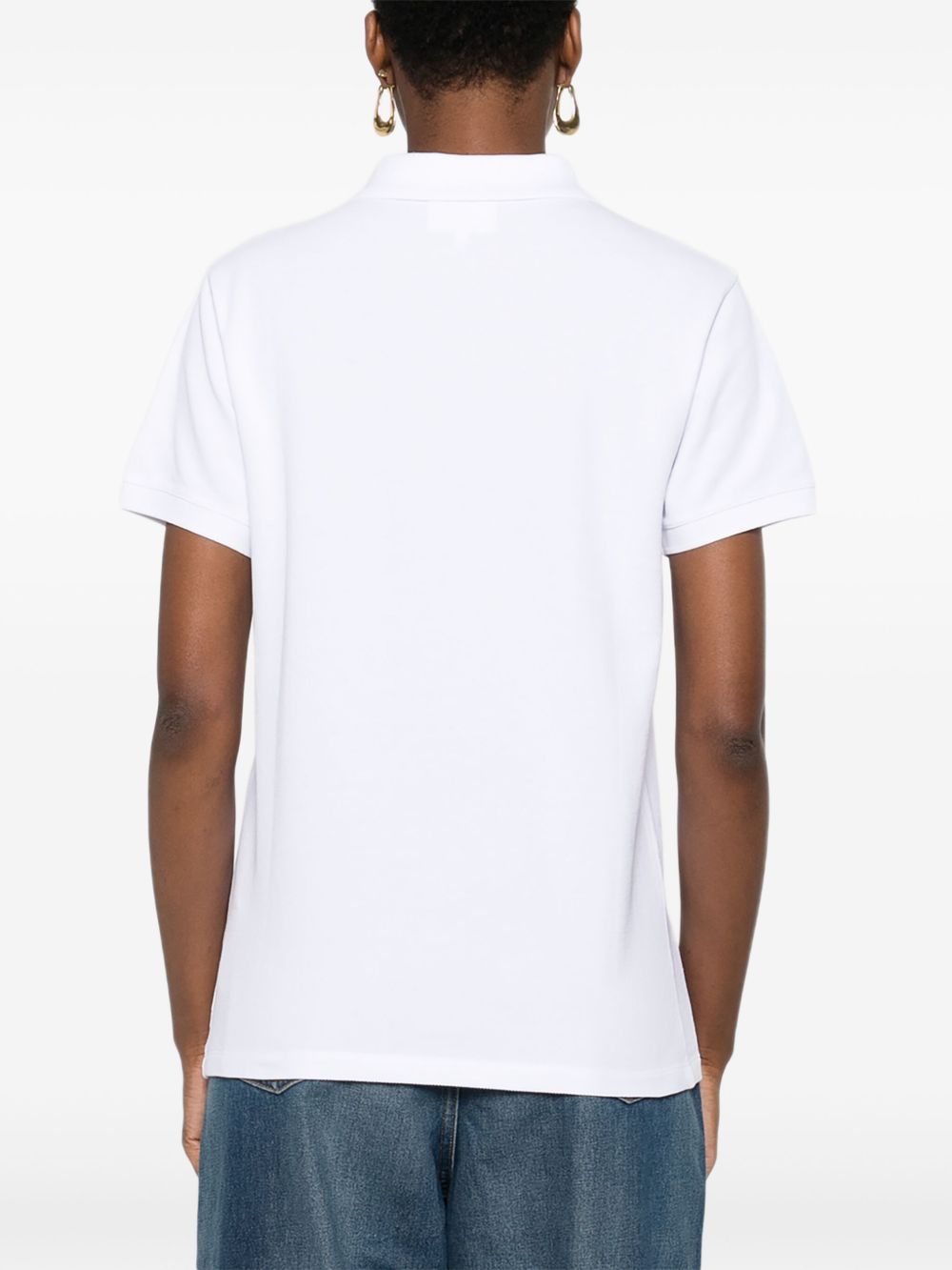 Maison Kitsuné Maison Kitsuné Fox-embroidered polo shirt