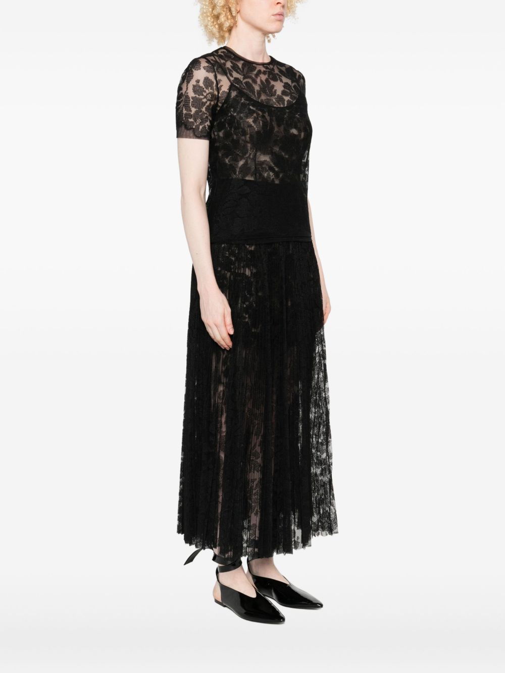 Ermanno Scervino Ermanno Scervino Floral-lace mesh top