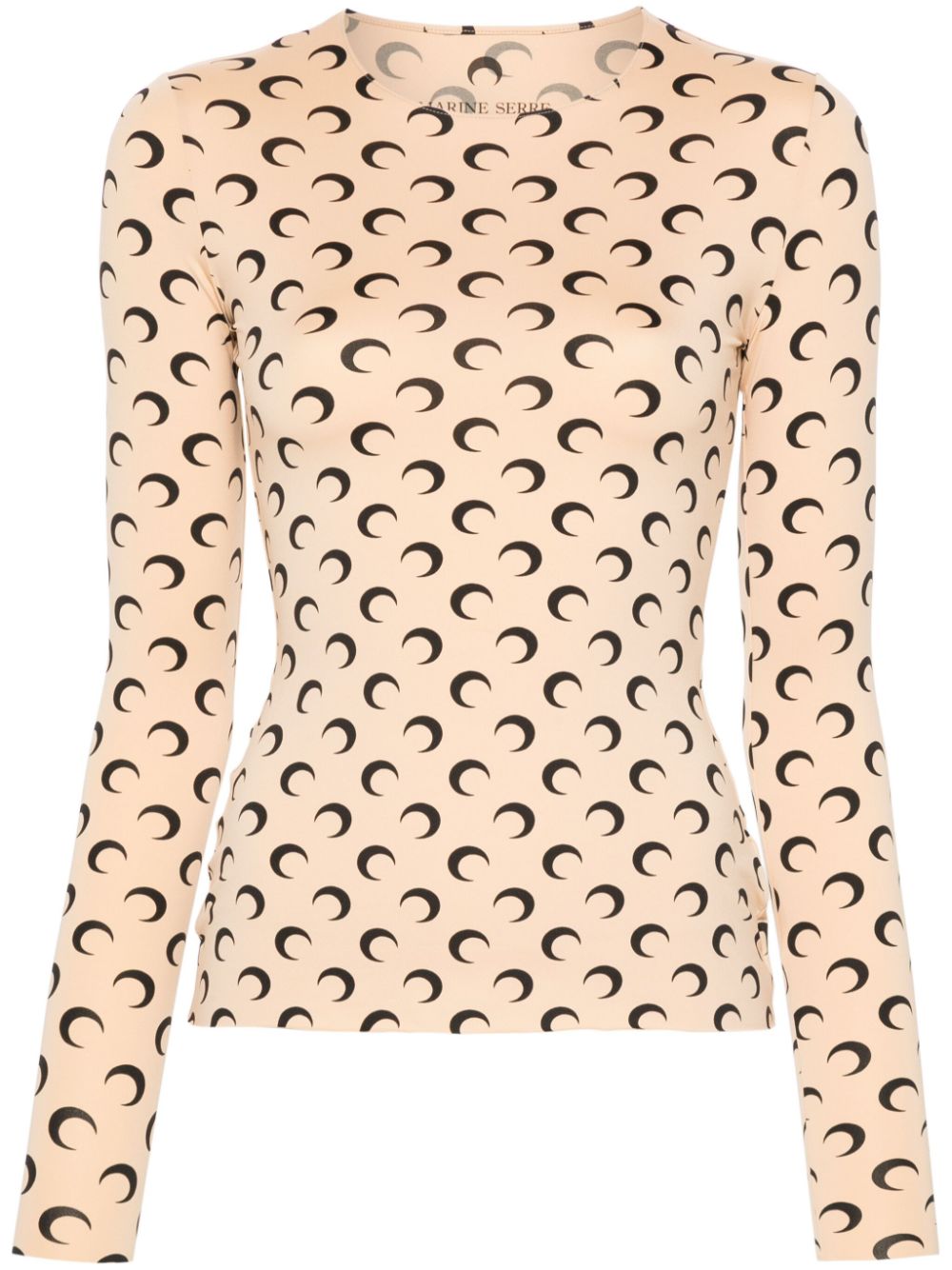 Marine Serre Marine Serre Crescent Moon-print top