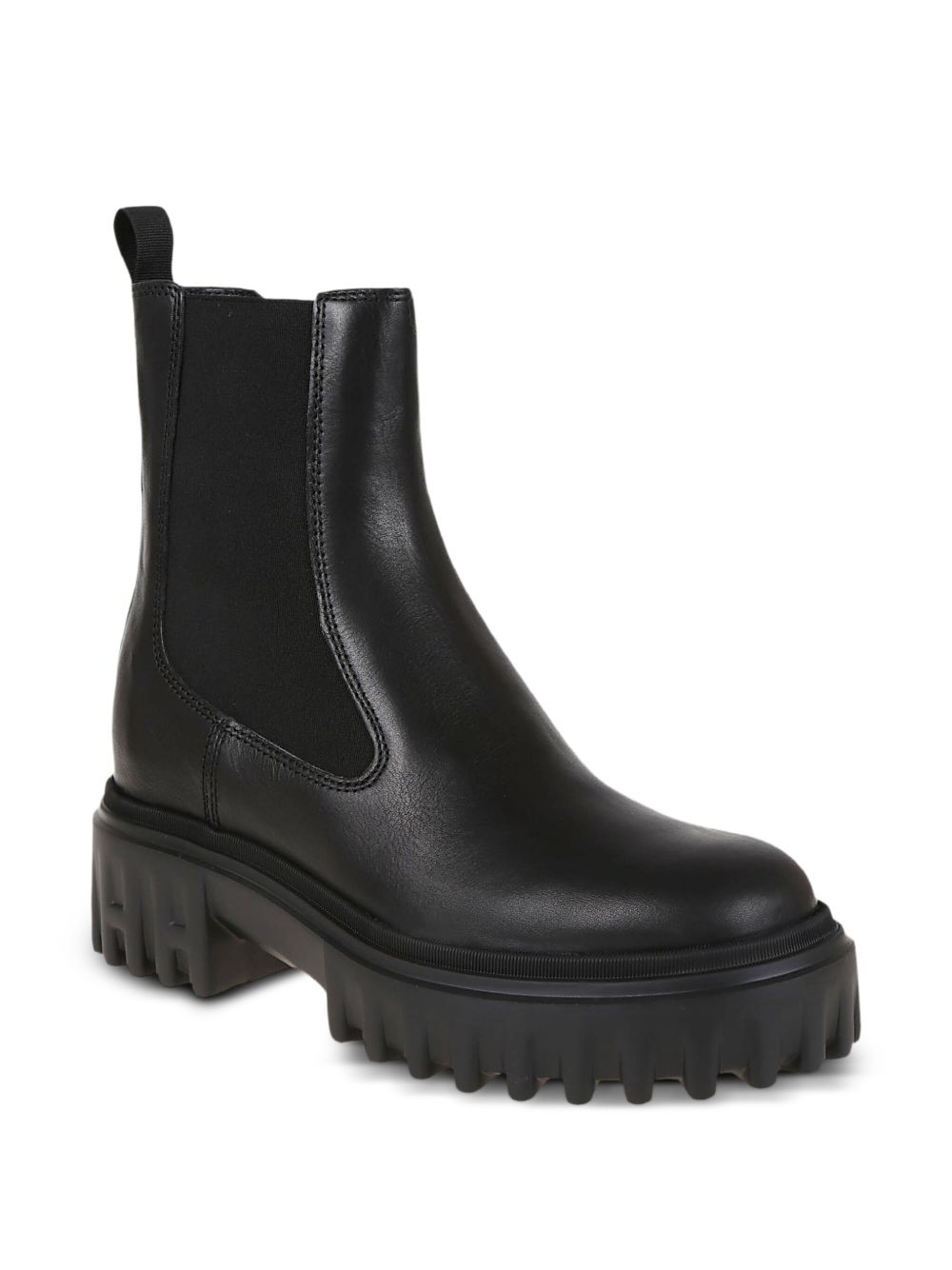 Hogan Pre H700 Black Leather Chelsea Boots.