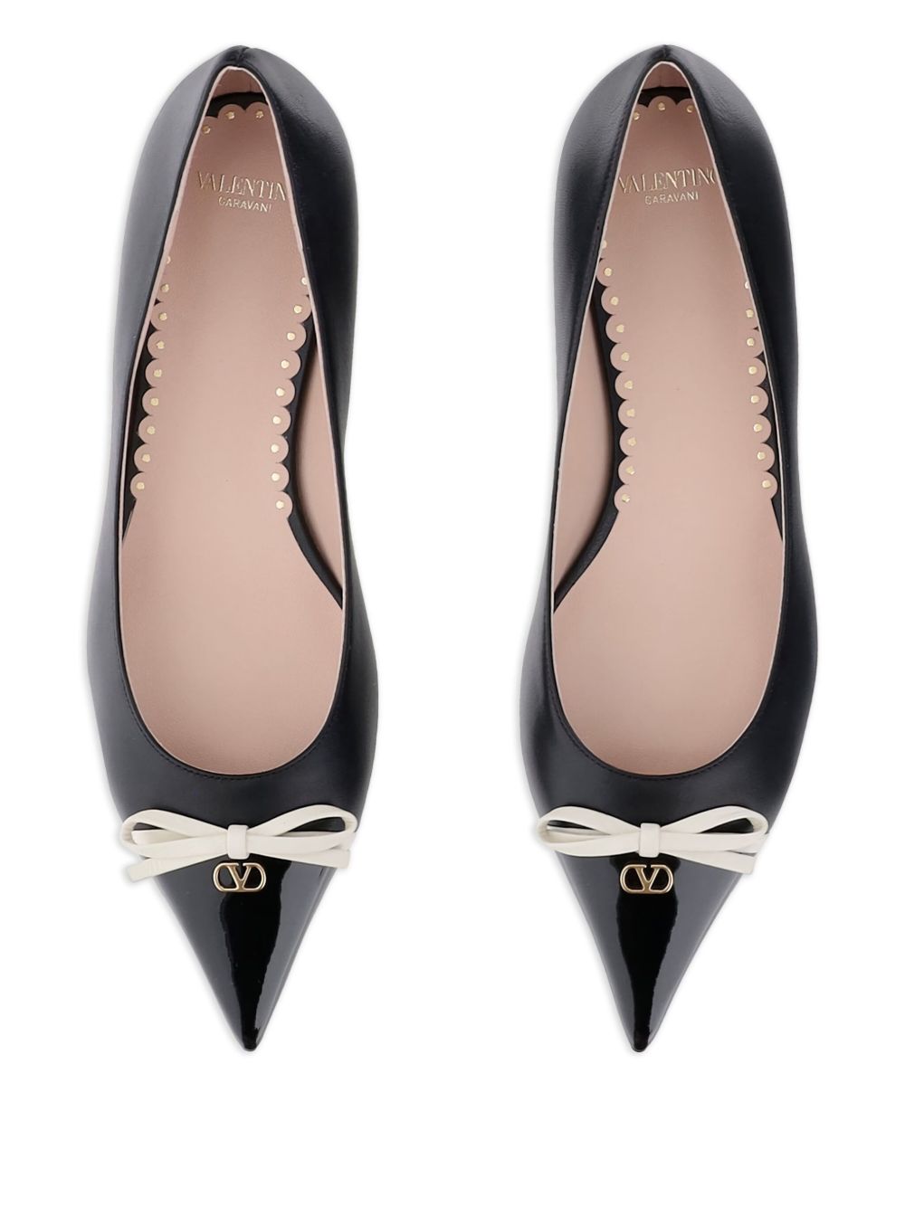 Valentino Garavani Valentino Garavani Bepointy leather ballet flats