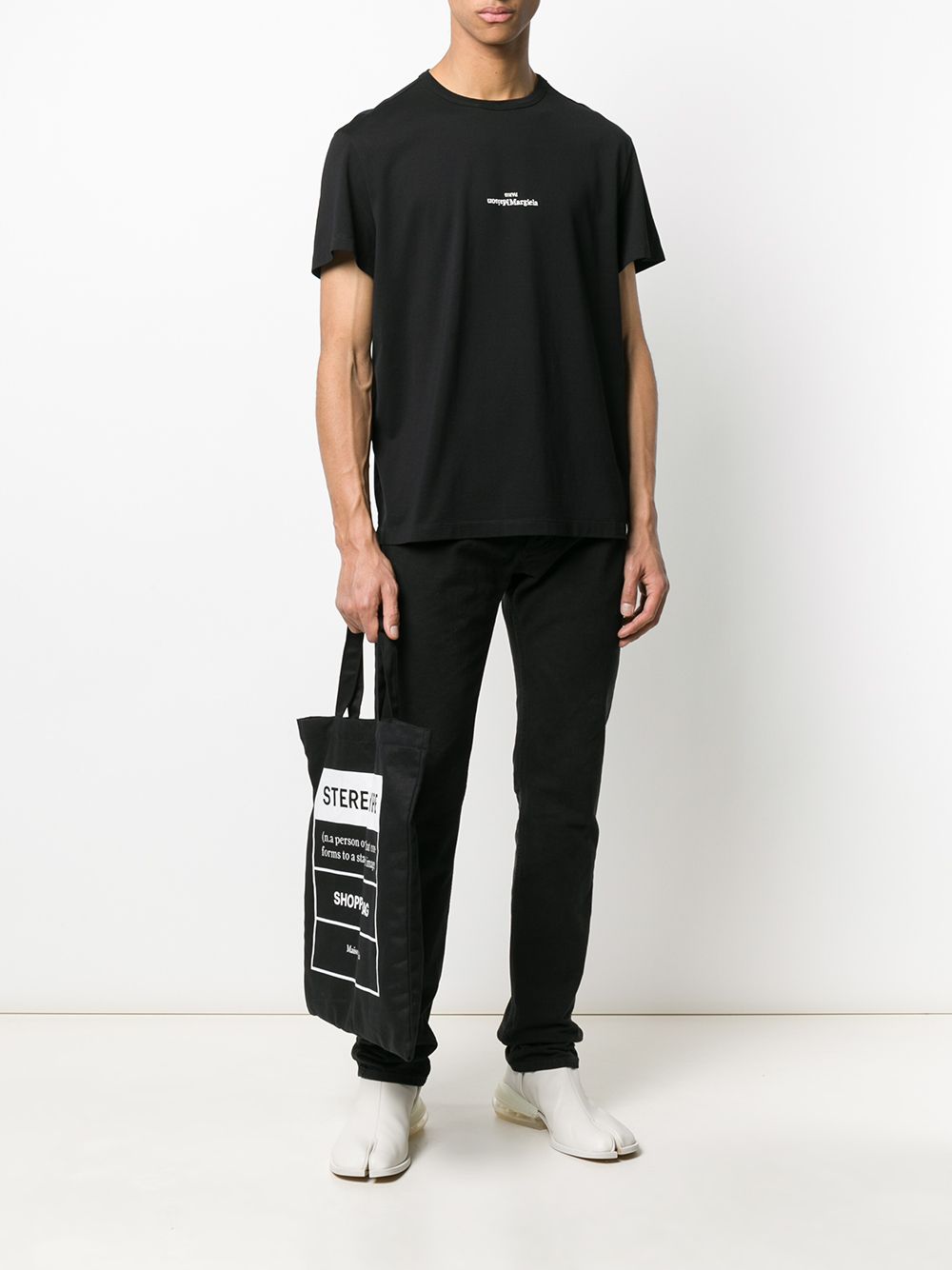 Maison Margiela Maison Margiela Distorted-logo cotton T-shirt