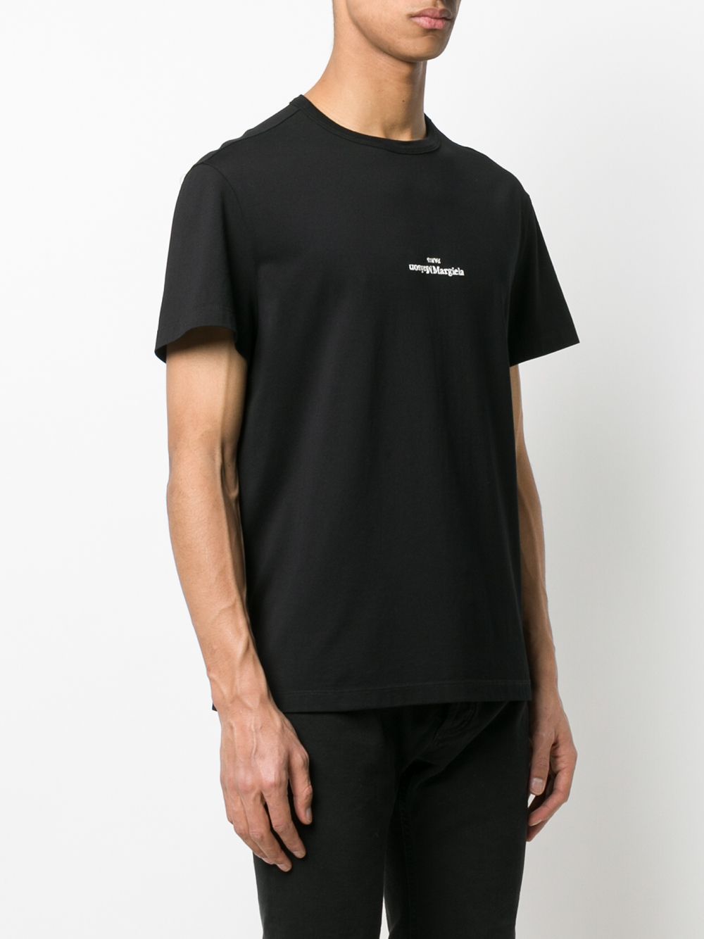 Maison Margiela Maison Margiela Distorted-logo cotton T-shirt
