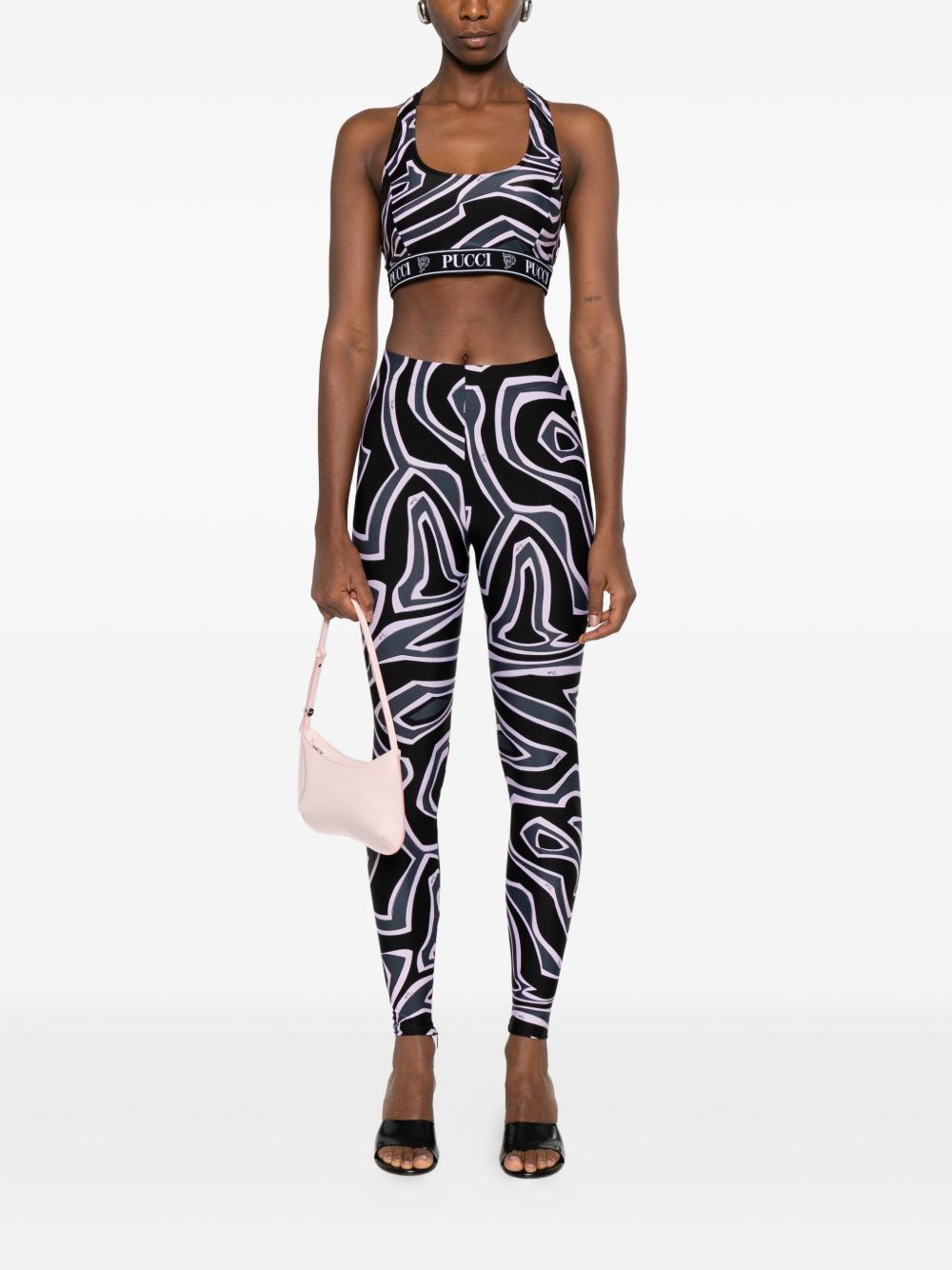 Pucci Pucci Racer-neck print bra