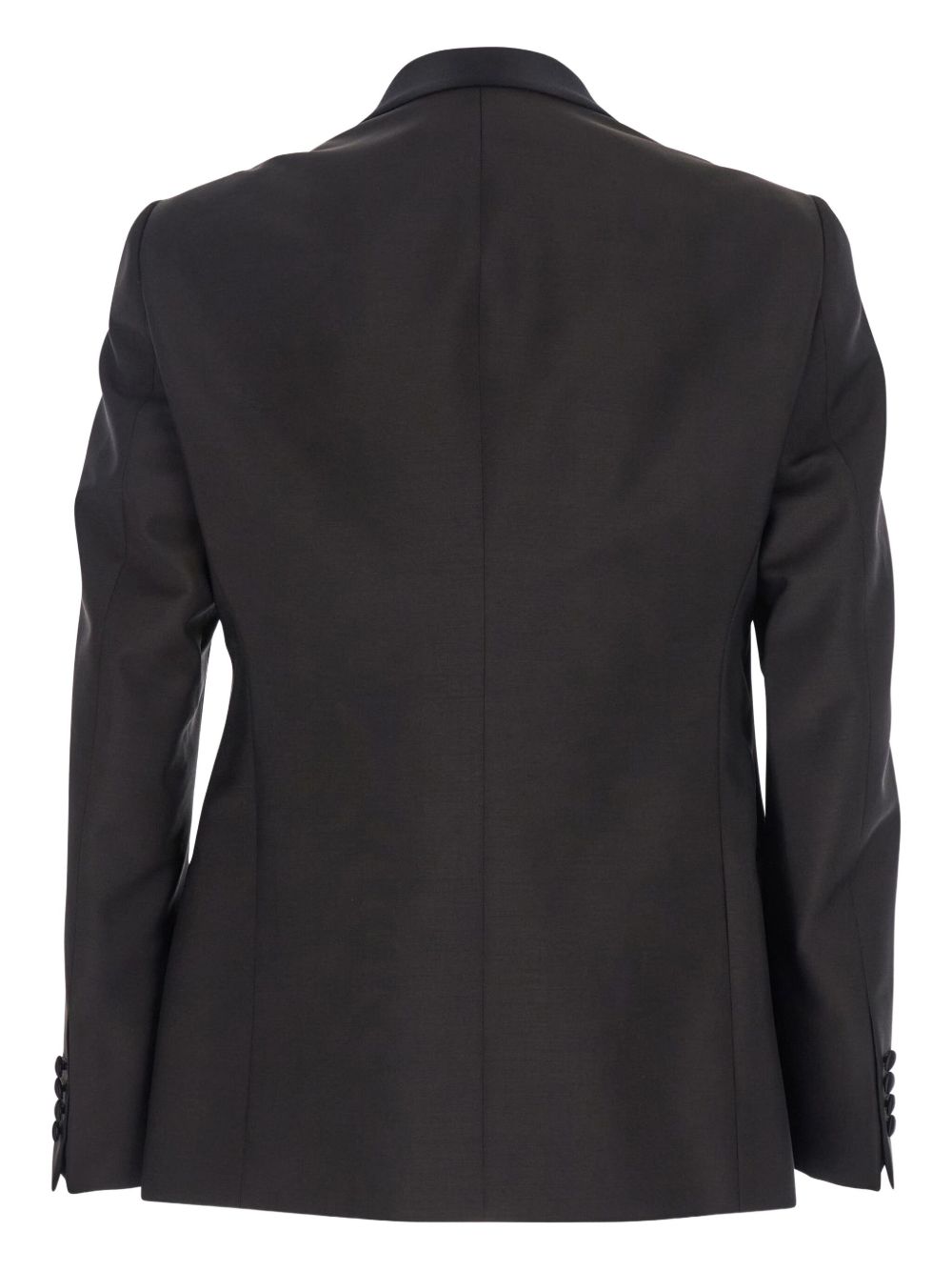 Emporio Armani Emporio Armani Single-breasted jacket in fresh combed virgin wool with satin shawl lapels