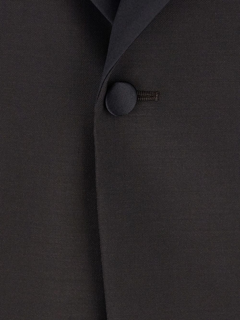 Emporio Armani Emporio Armani Single-breasted jacket in fresh combed virgin wool with satin shawl lapels