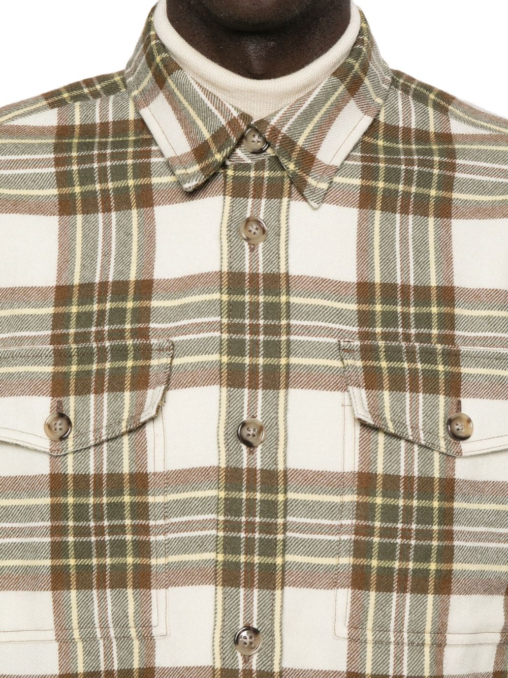 Ami Paris Wool checked overshirt