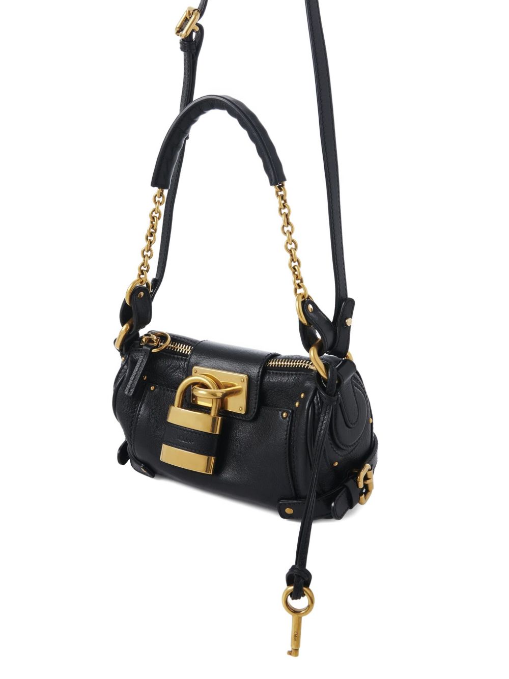 Chloé Chloé Small Paddington chain bag in grained leather
