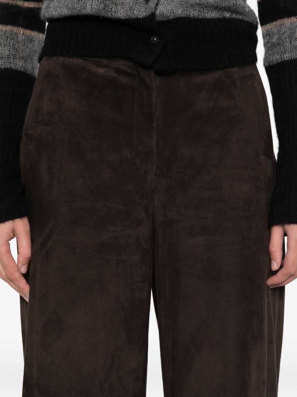 Via Masini 80 Trousers Brown