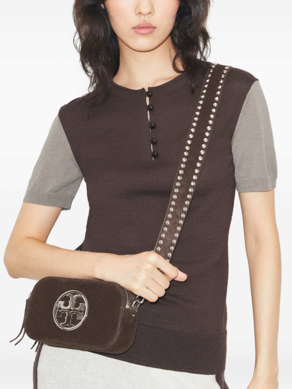 Tory Burch Tory Burch Miller Mini Suede Shoulder Bag