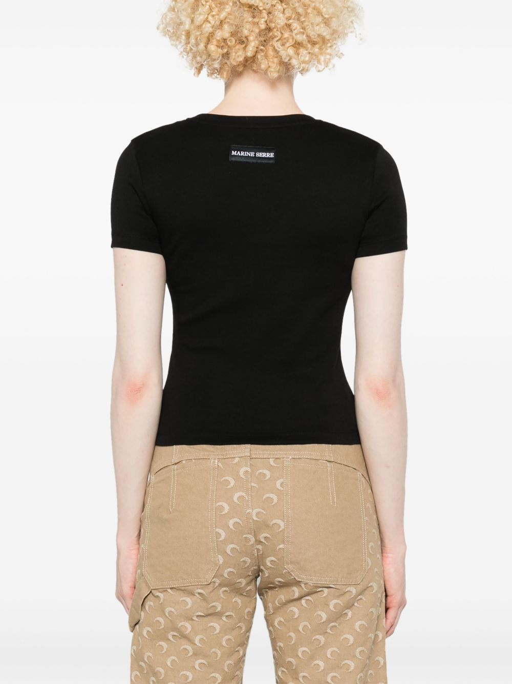 Marine Serre Marine Serre Moon logo T-shirt