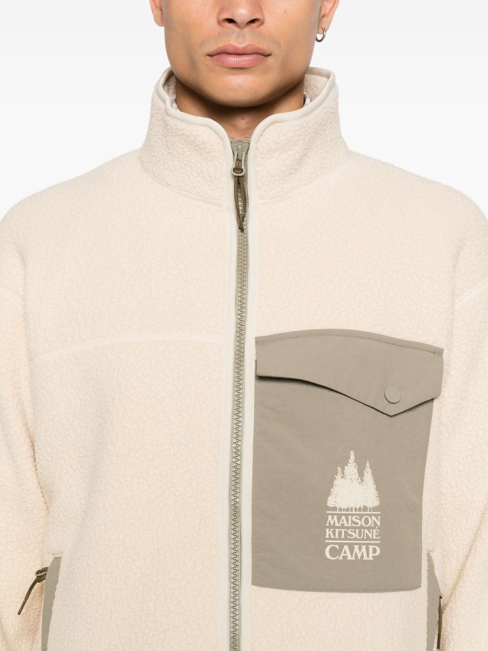 Maison Kitsuné casual fleece jacket