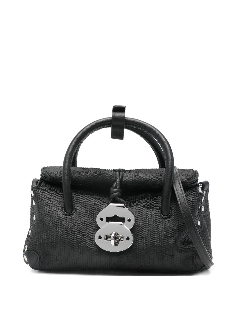 Zanellato Capsule Dotta® Baby Leather Bag Amoretto Black Etna