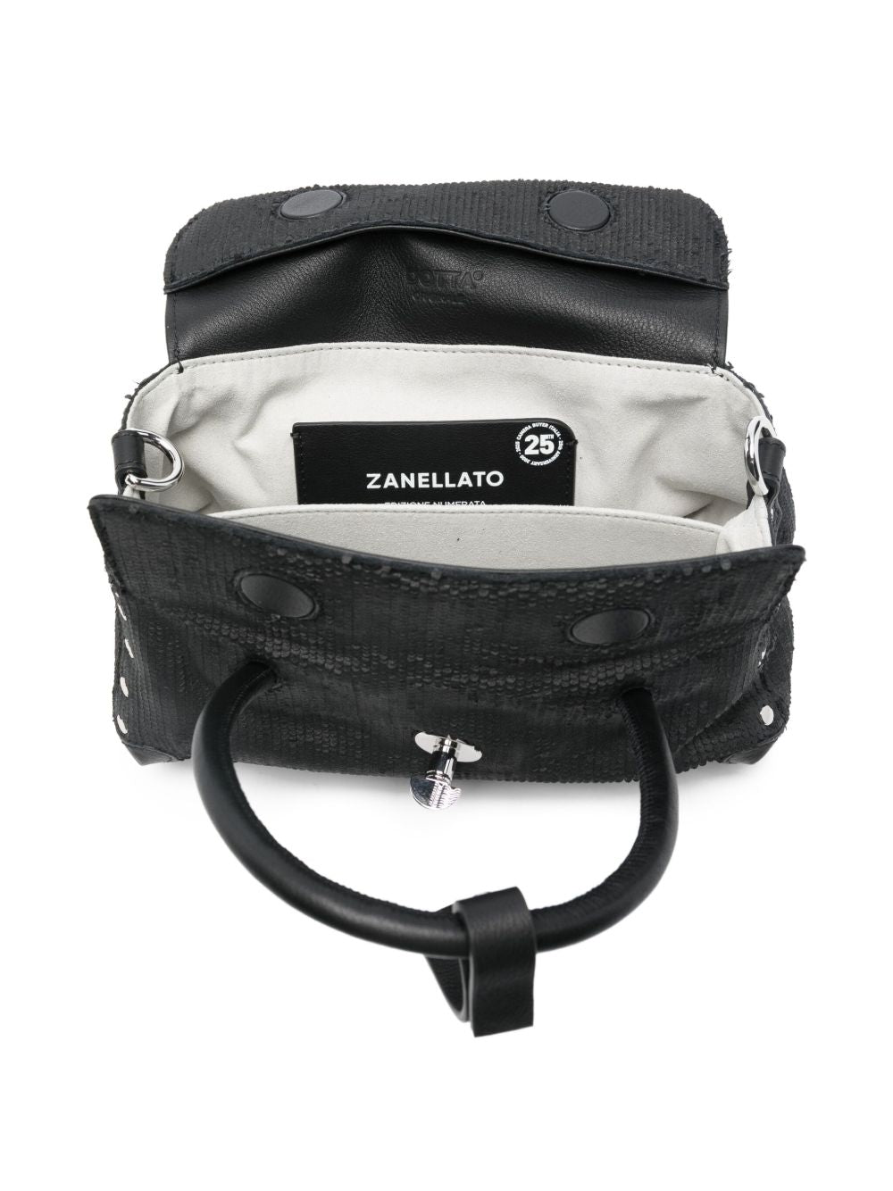 Zanellato Capsule Dotta® Baby Leather Bag Amoretto Black Etna