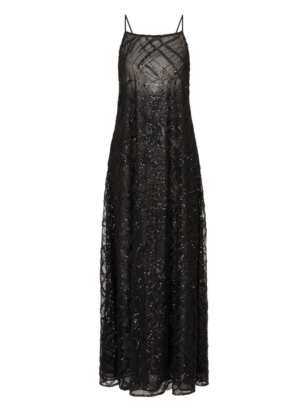 Emporio Armani Emporio Armani Sequin-embellished backless mini dress