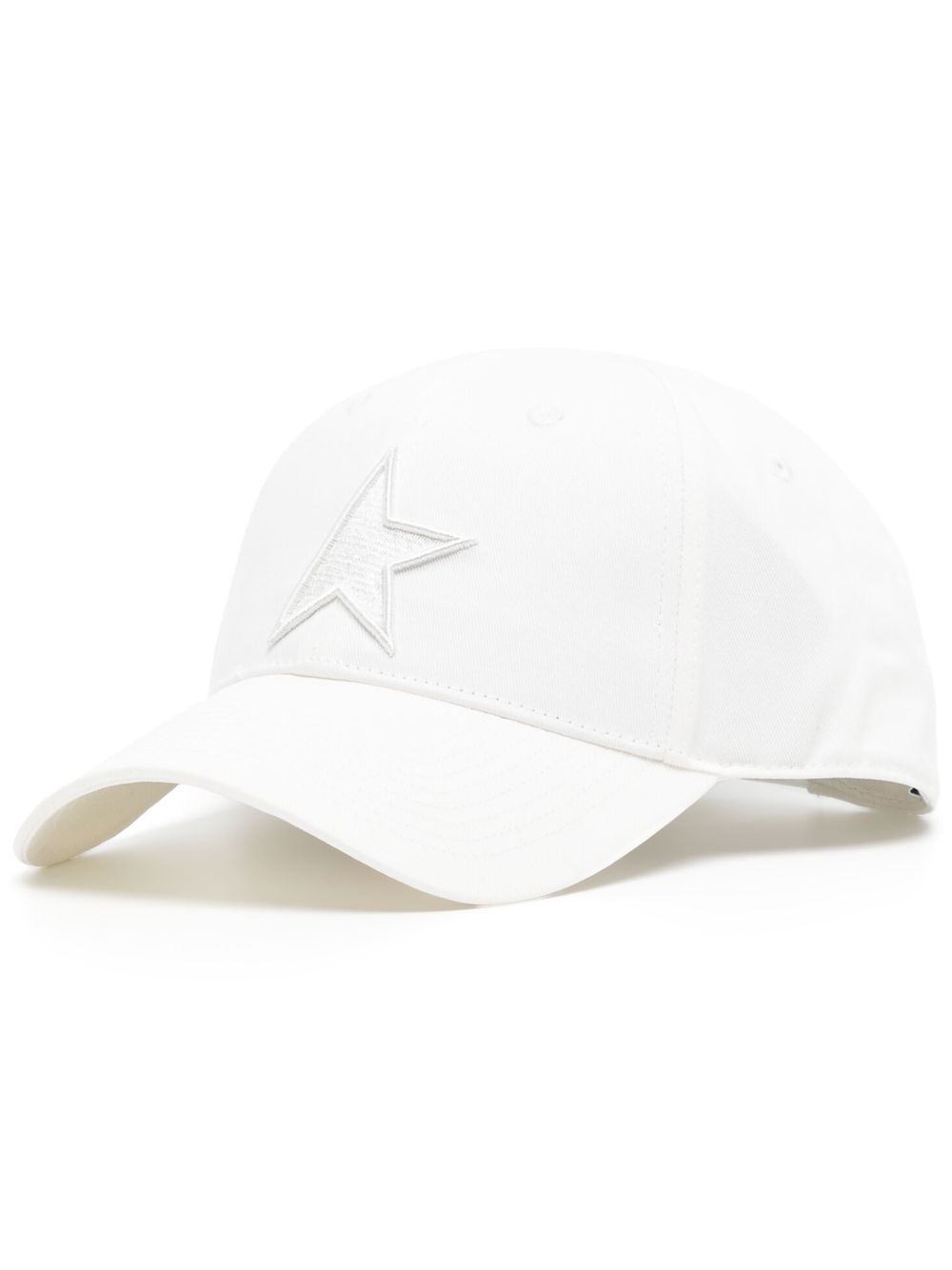 Golden Goose White Baseball Cap With Star