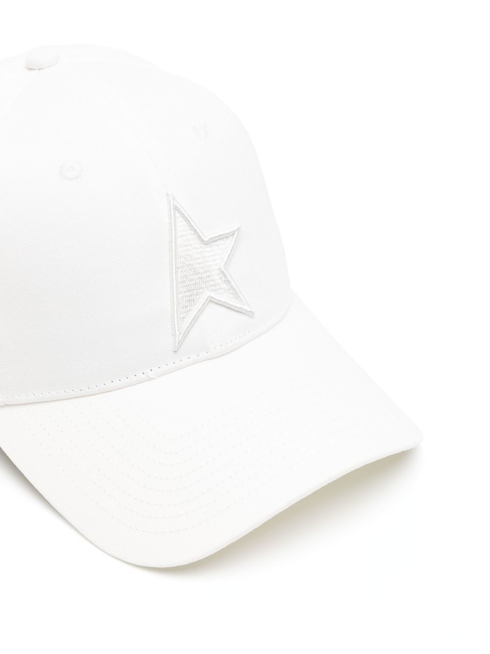 Golden Goose White Baseball Cap With Star