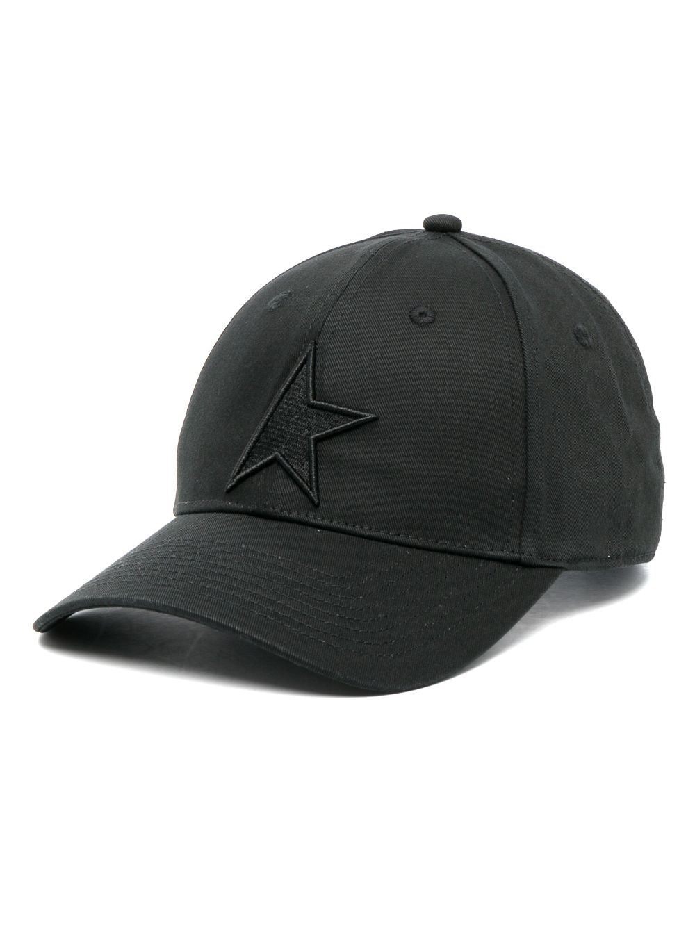 Golden Goose Black Baseball Cap With Star