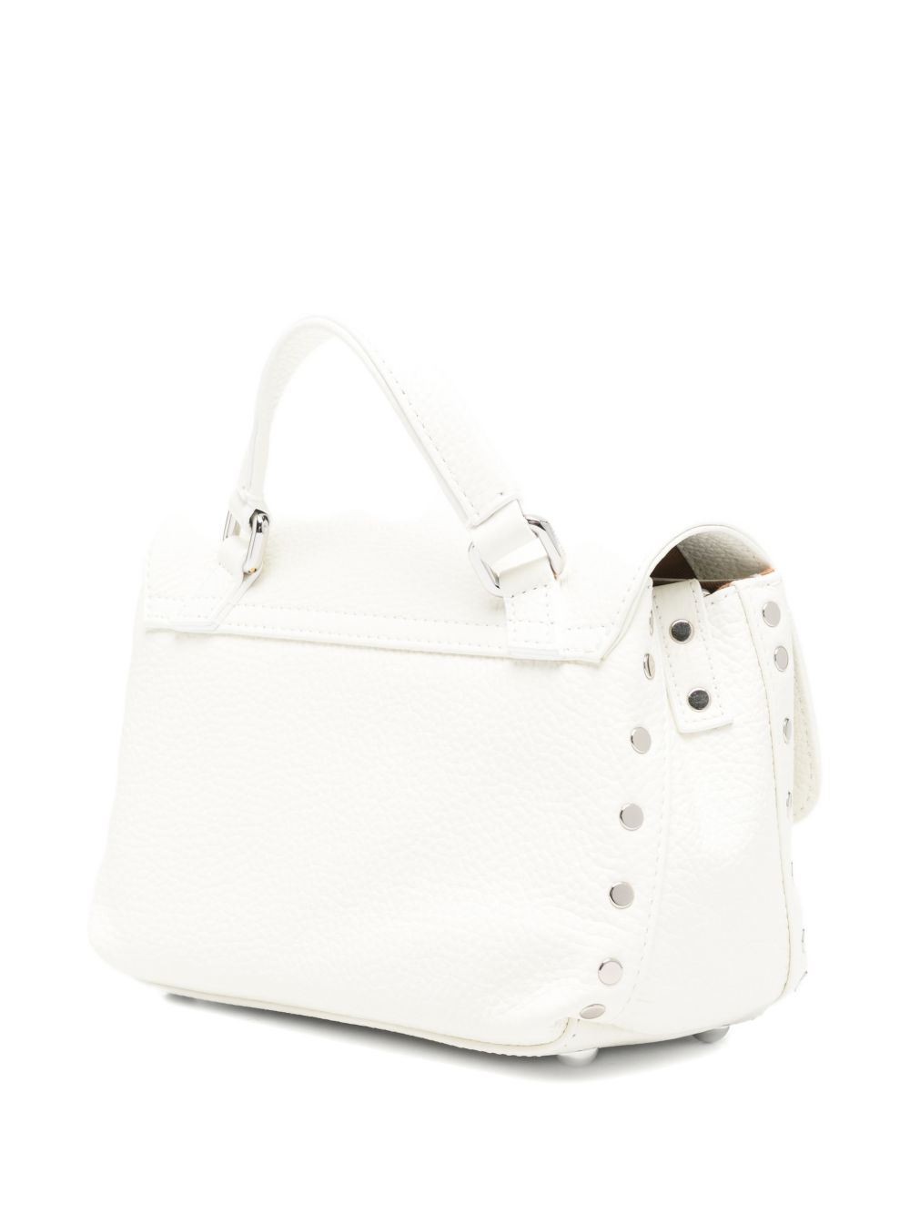 Zanellato Postina® Baby Bag In Milk White Hammered Leather