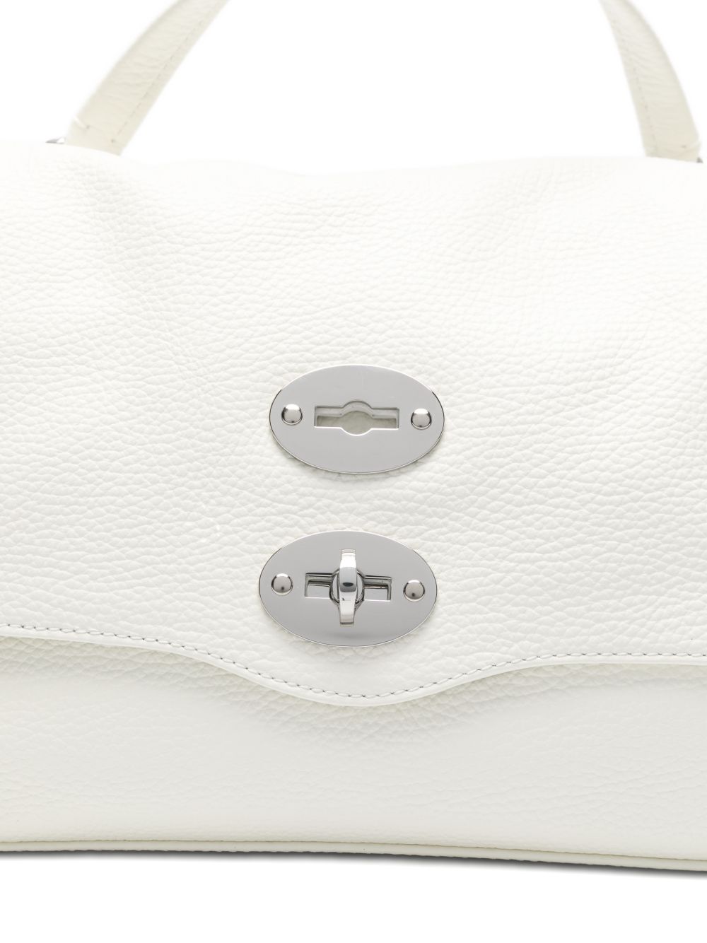 Zanellato Postina® Small Bag In Milk White Hammered Leather
