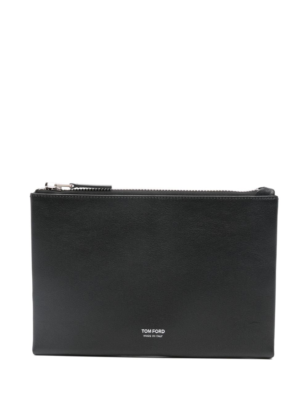Tom Ford Minimal Slim Pouchette In Grain Leather