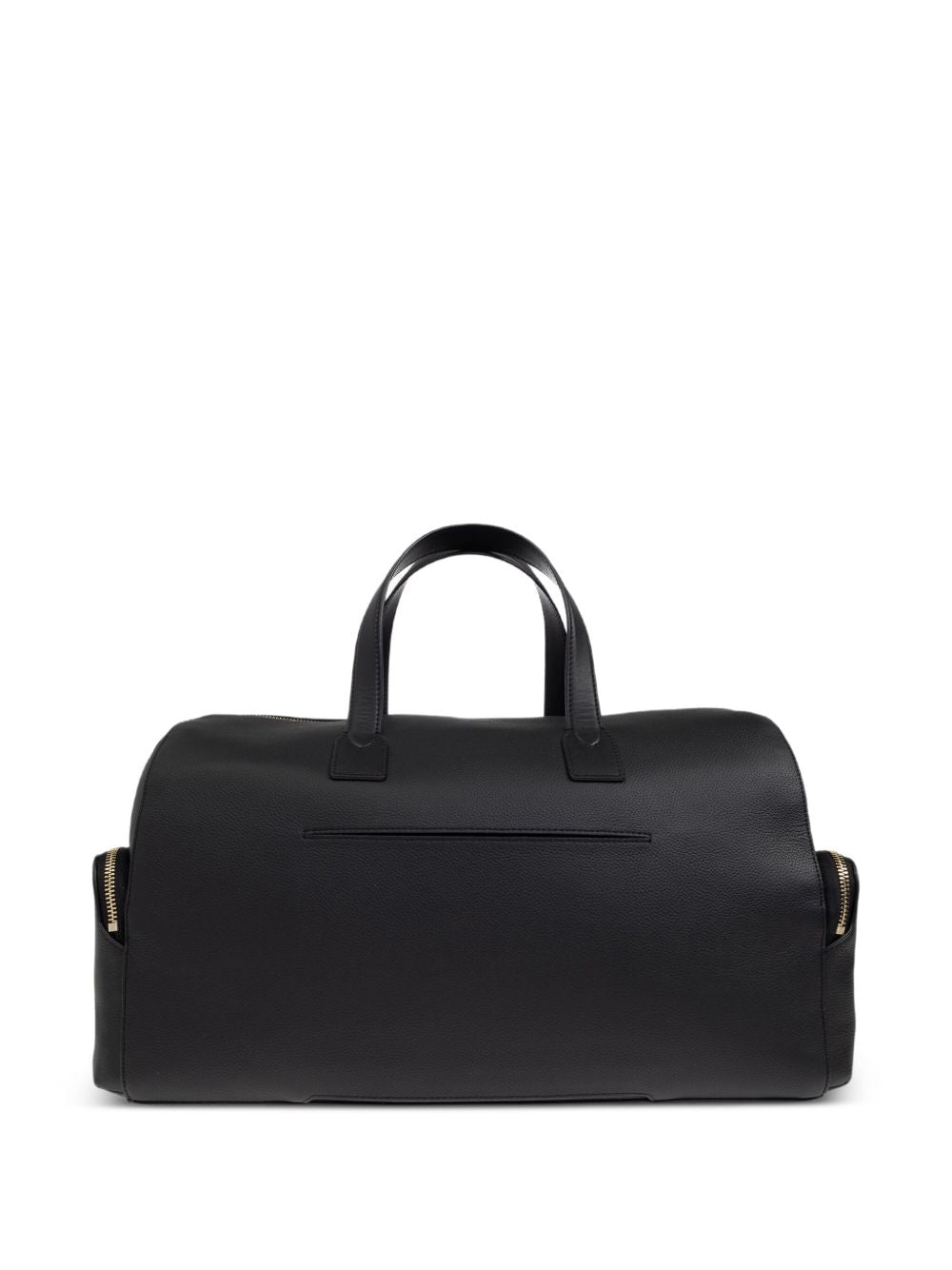 Paul Smith Black Leather 'Signature Stripe' Trim Day Holdall