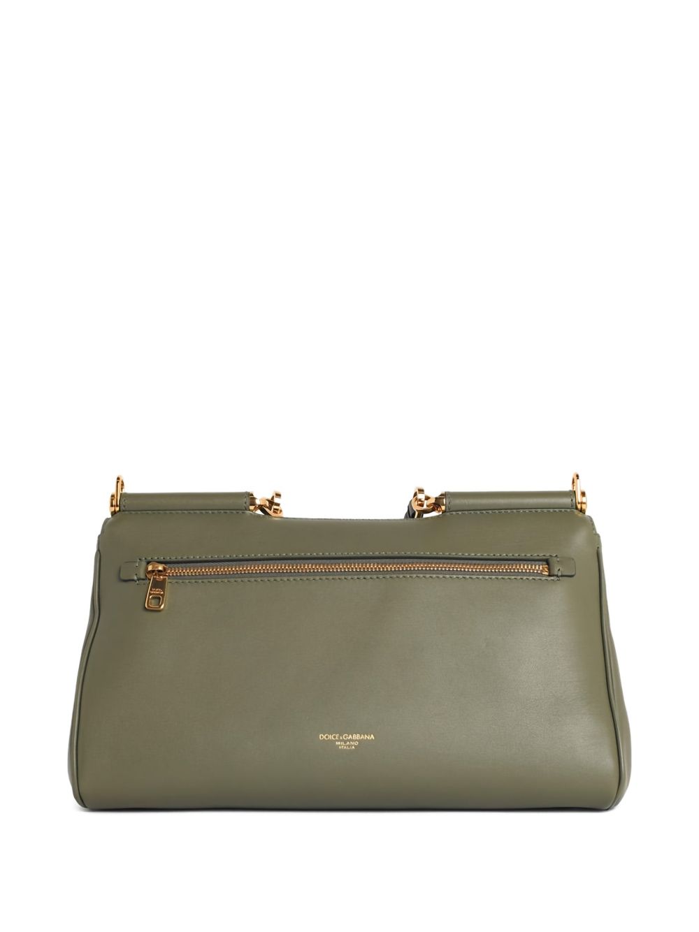 Dolce & Gabbana-My Sicily handbag in green plongé calfskin