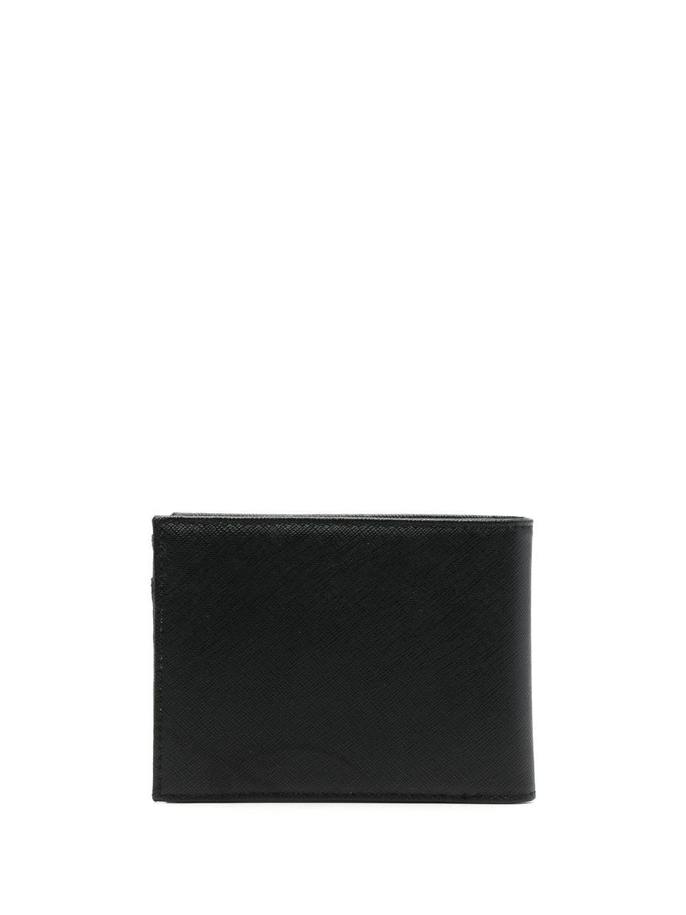Emporio Armani Tumbled Leather Wallet With Coin Pocket