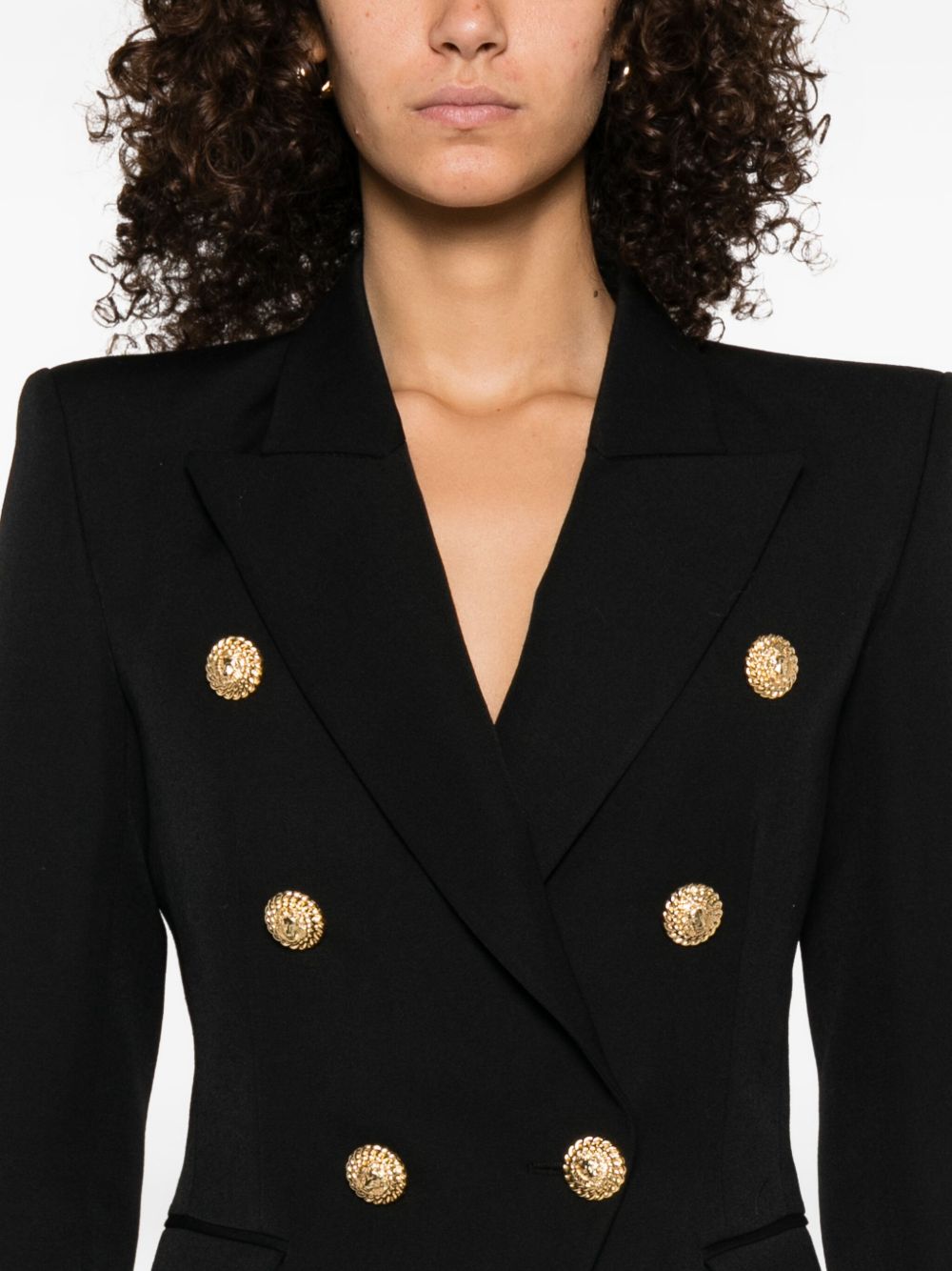 Balmain Double-Breasted Wool Blazer
