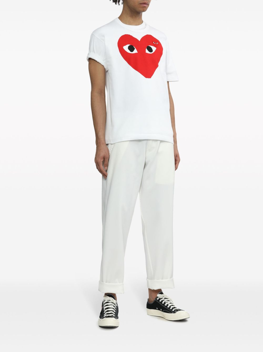 قمصان Comme Des Garcons وقمصان Polos بيضاء من Comme des Garcons