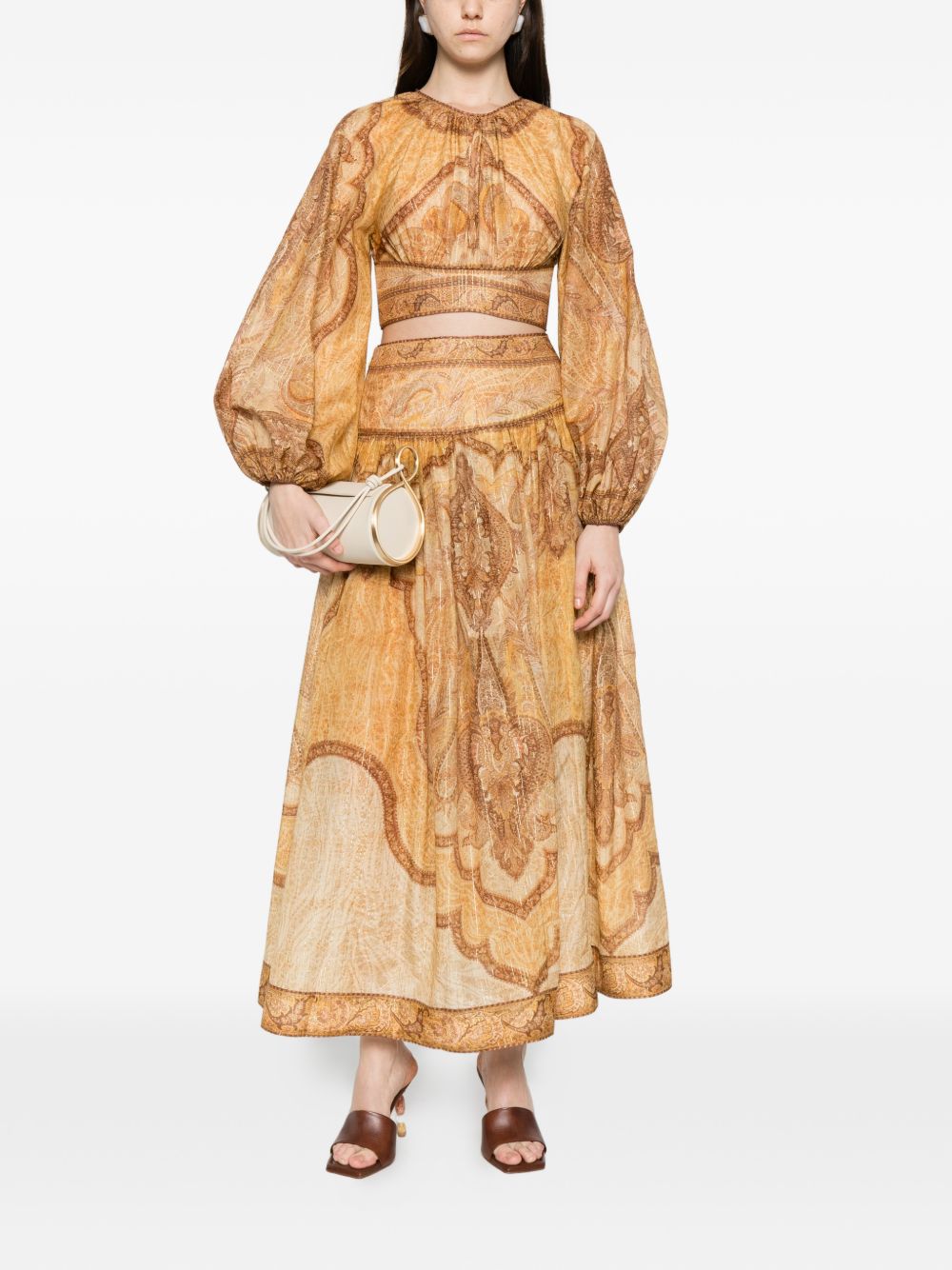 Zimmermann Skirts Beige