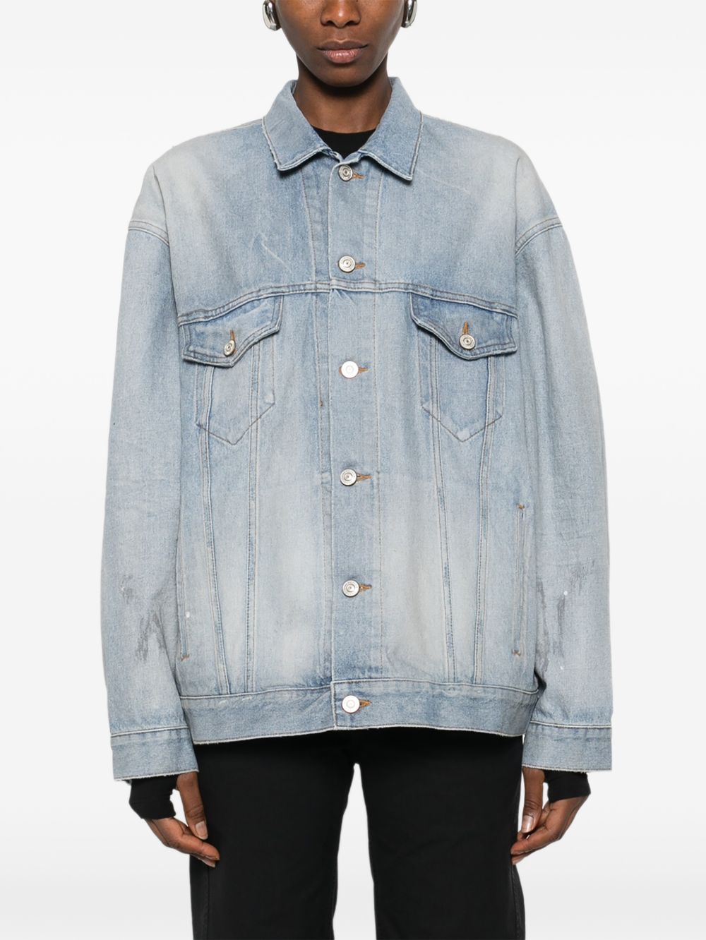 Balenciaga oversized denim cotton jacket
