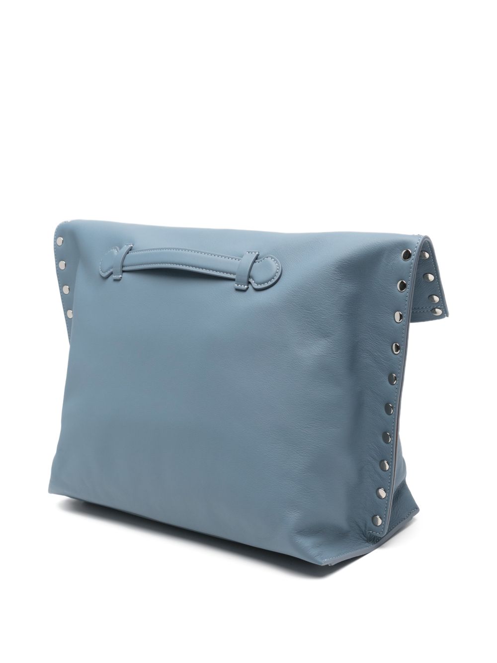 Zanellato A'Spasso® Medium Bag In Smooth Blue Zelante Leather