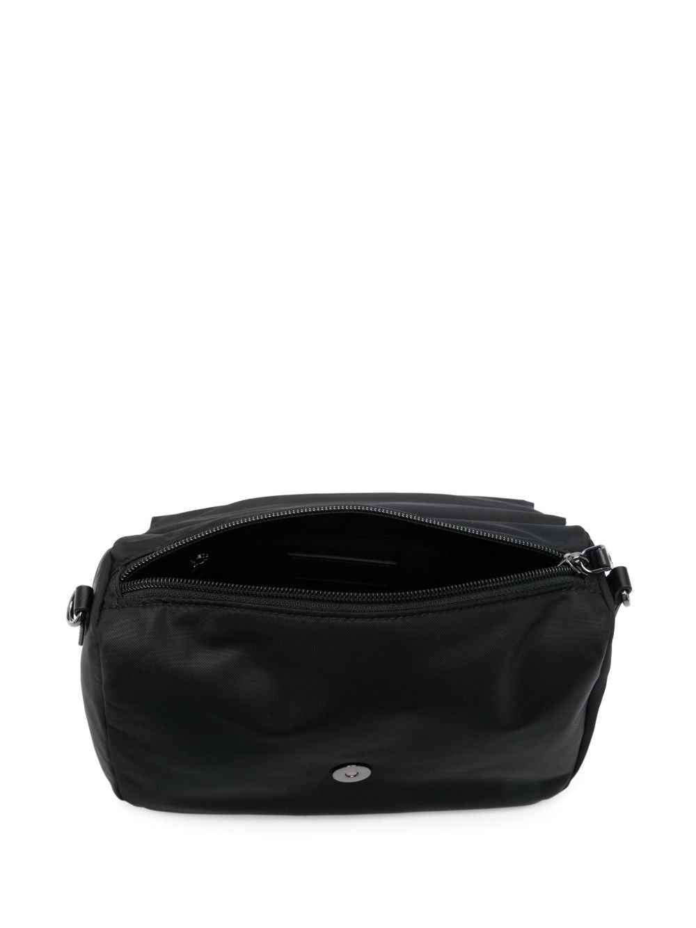 Emporio Armani Exclusive Asv Recycled-Nylon Shoulder Bag With Flap