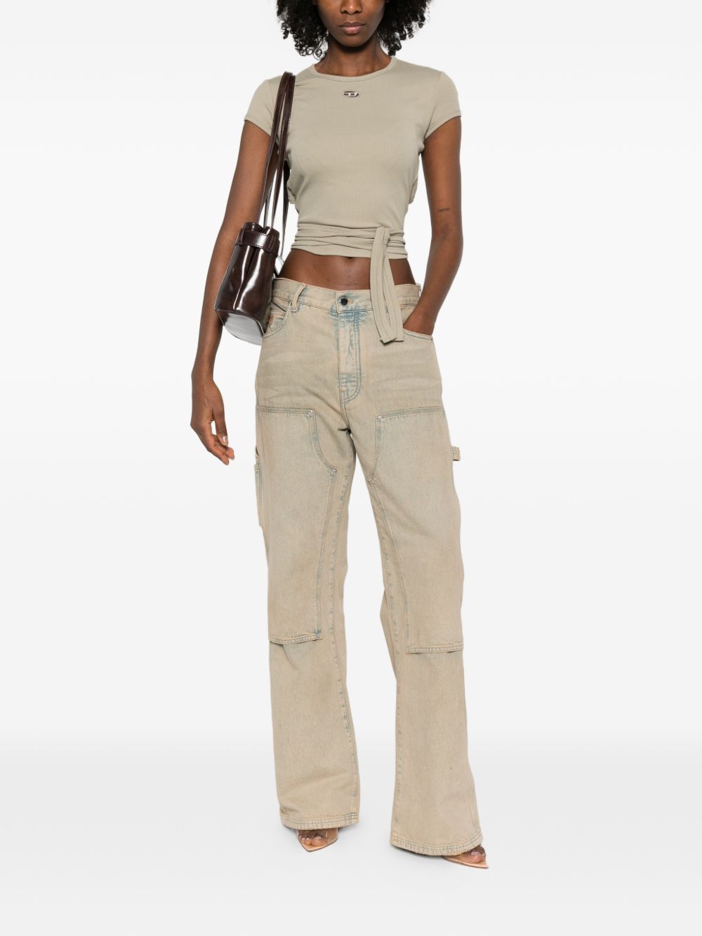 Diesel T-Bunny-Tail logo tie tank top