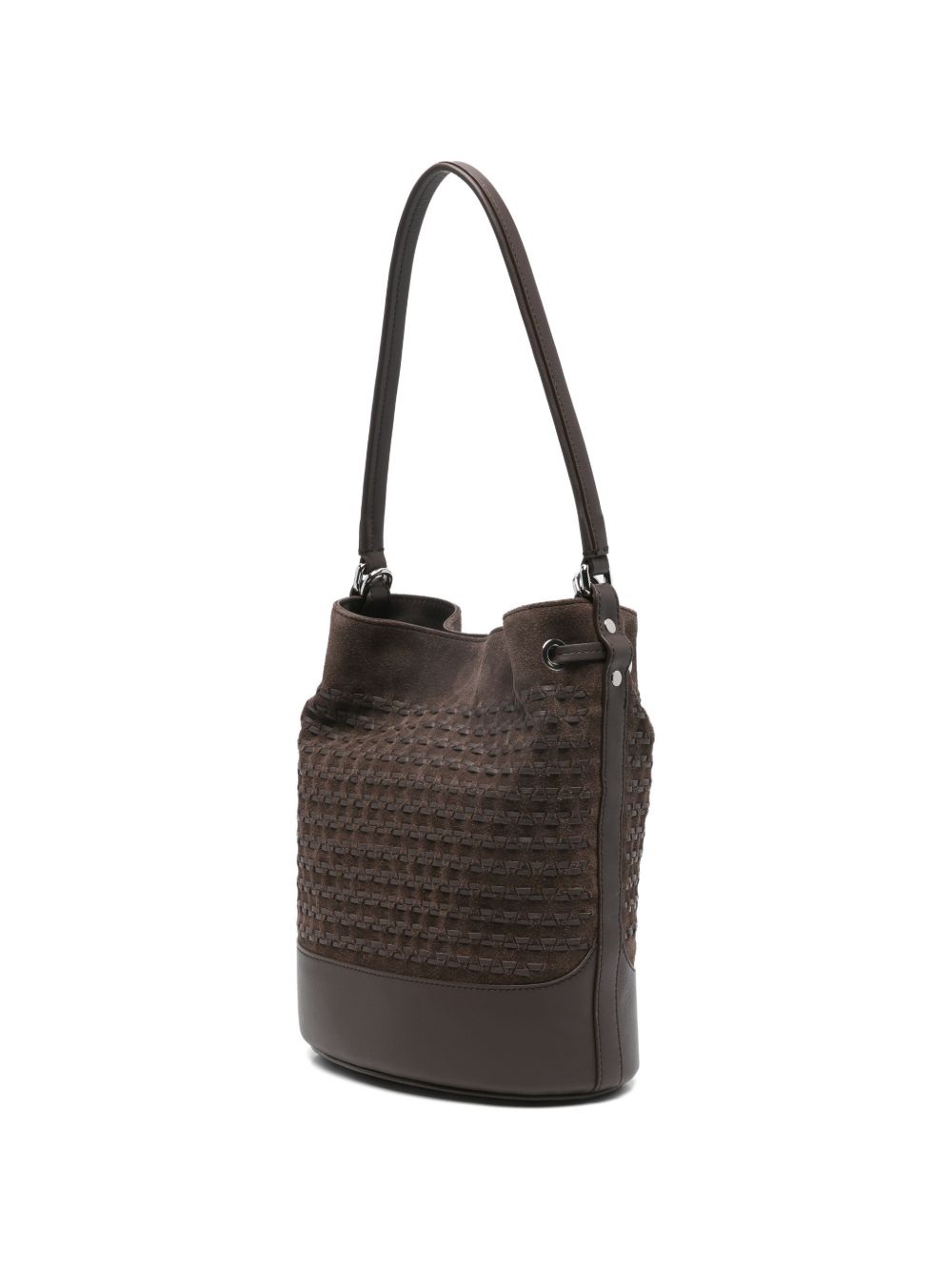 Zanellato Monda'® Small Bag In Musiva Suede Brown Nougat
