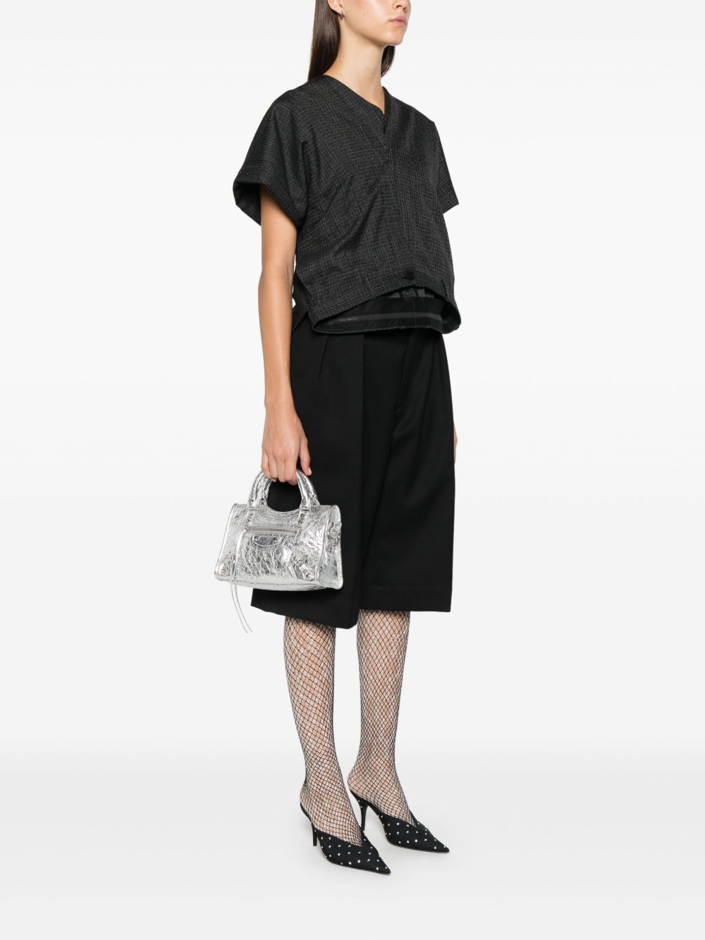 Balenciaga Le City Mini Bag In Silver