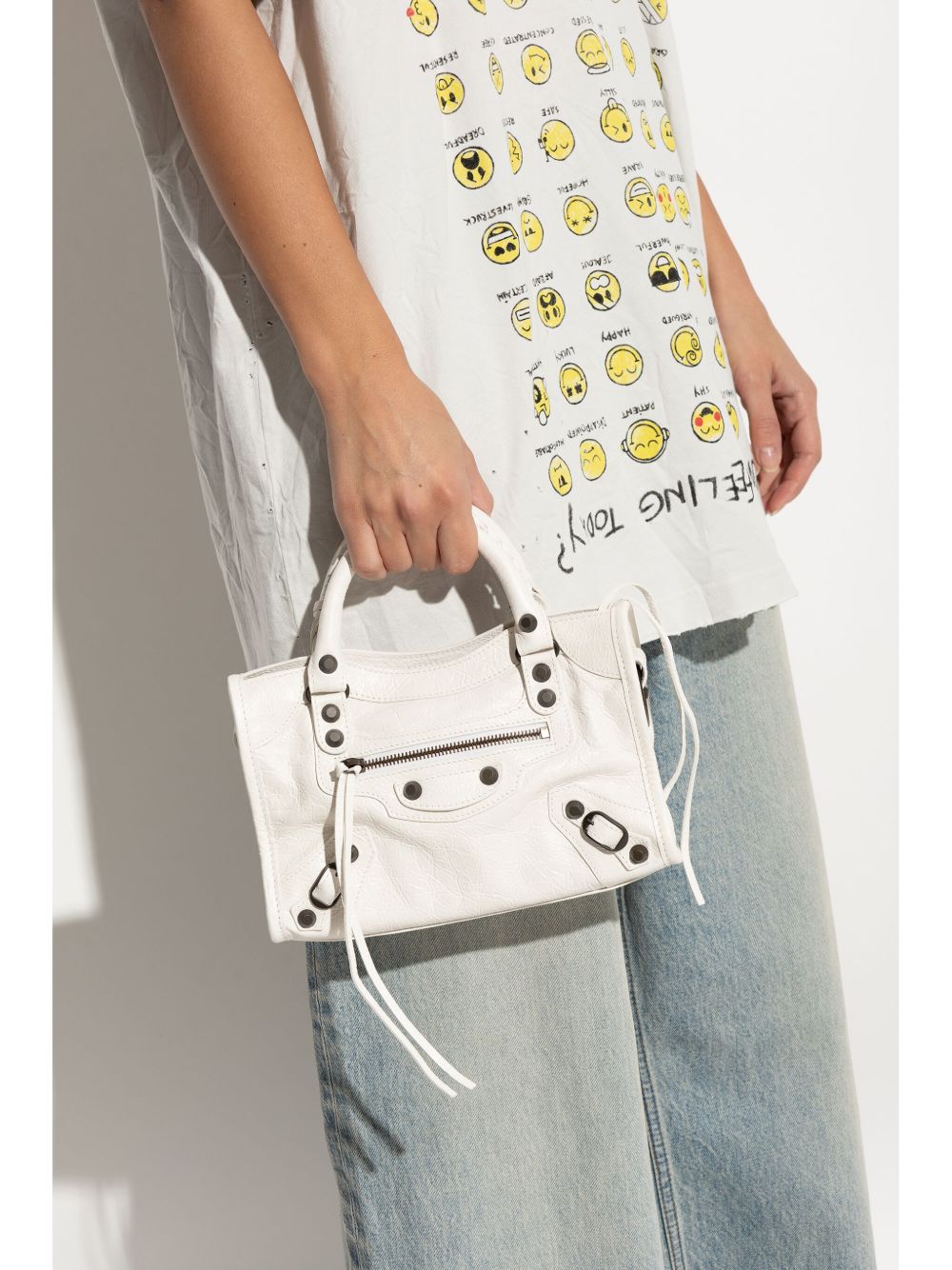 Balenciaga Le City Bag Mini In Optic White