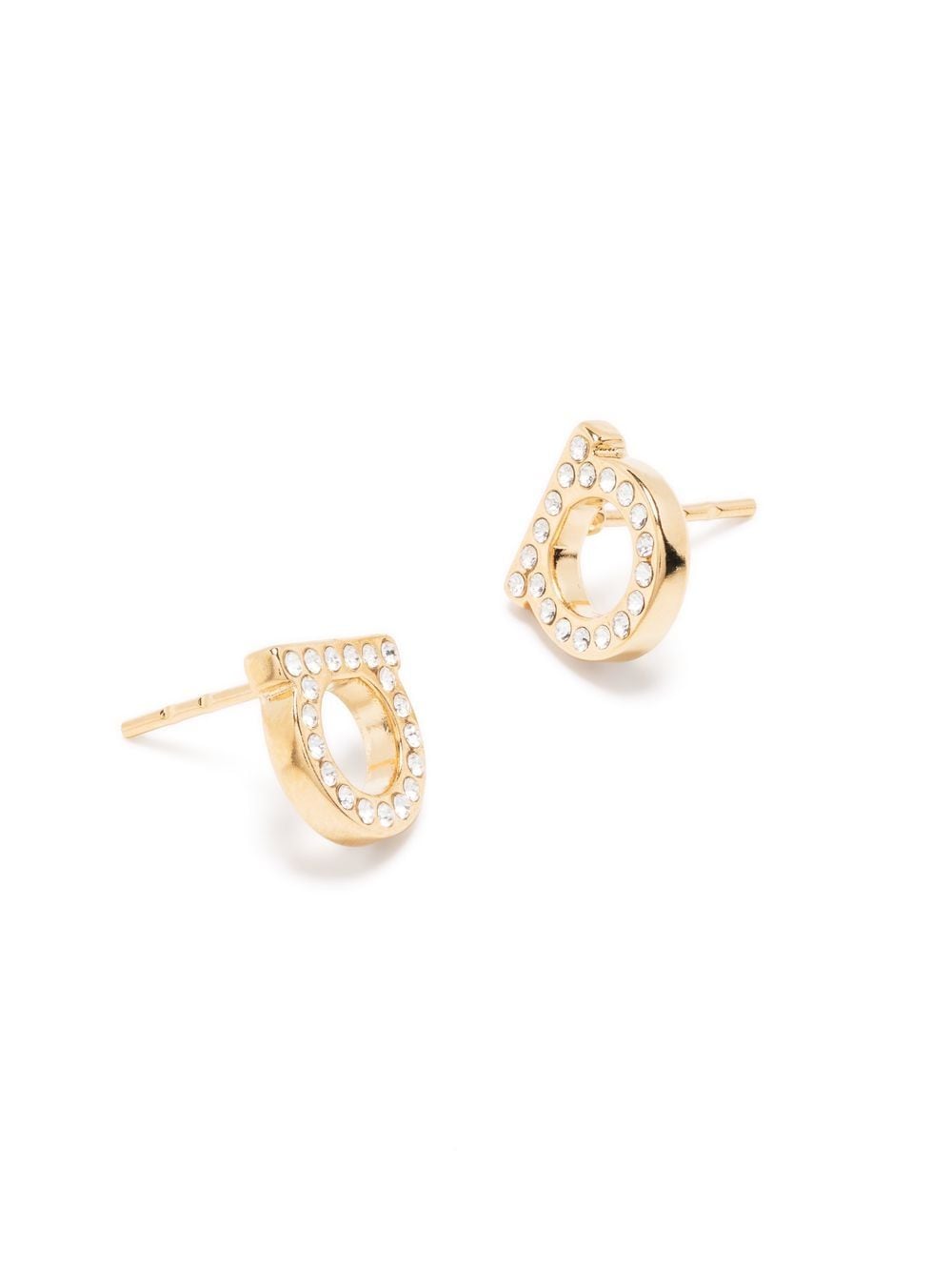 Ferragamo Gancini Crystals Earrings