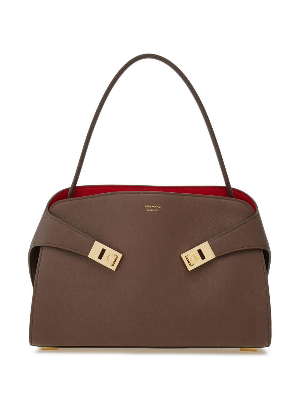 Ferragamo Hug Soft Bicolor Shoulder Bag
