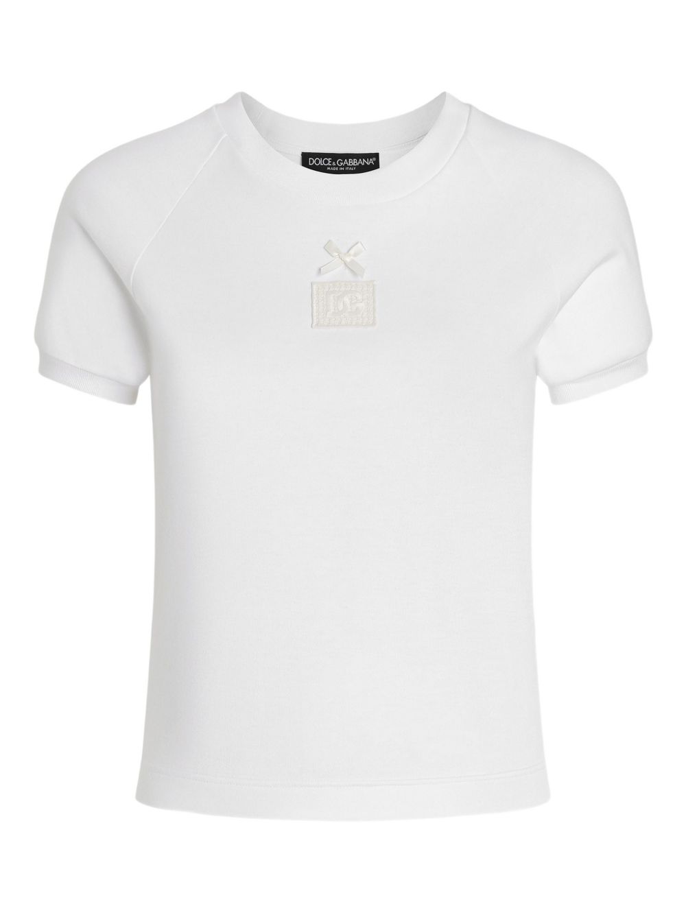 Dolce & Gabbana-logo-embroidered T-shirt