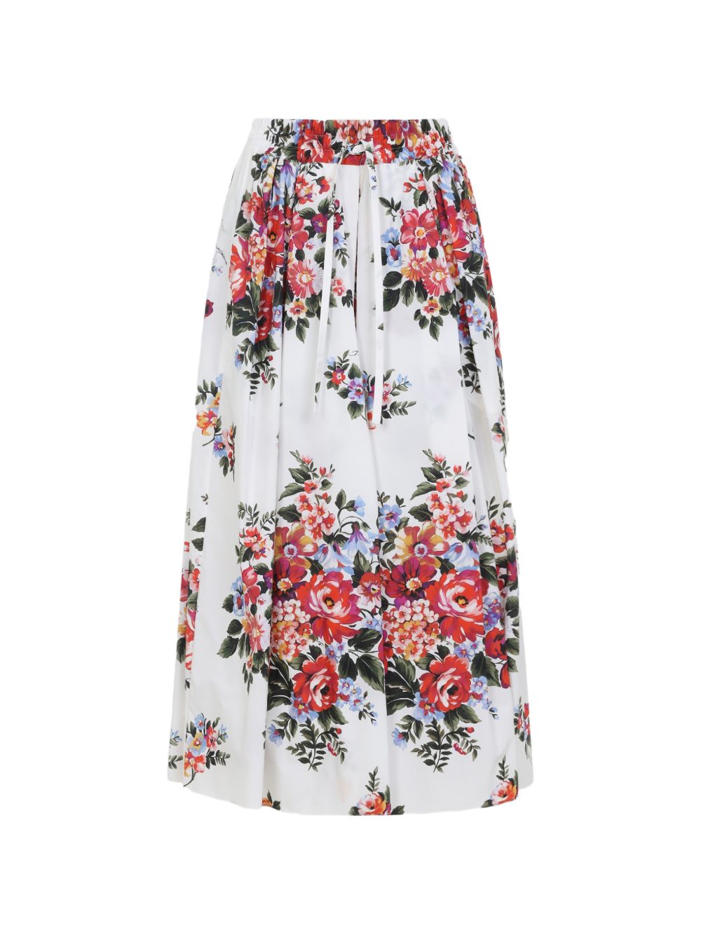 Dolce & Gabbana-floral print midi skirt