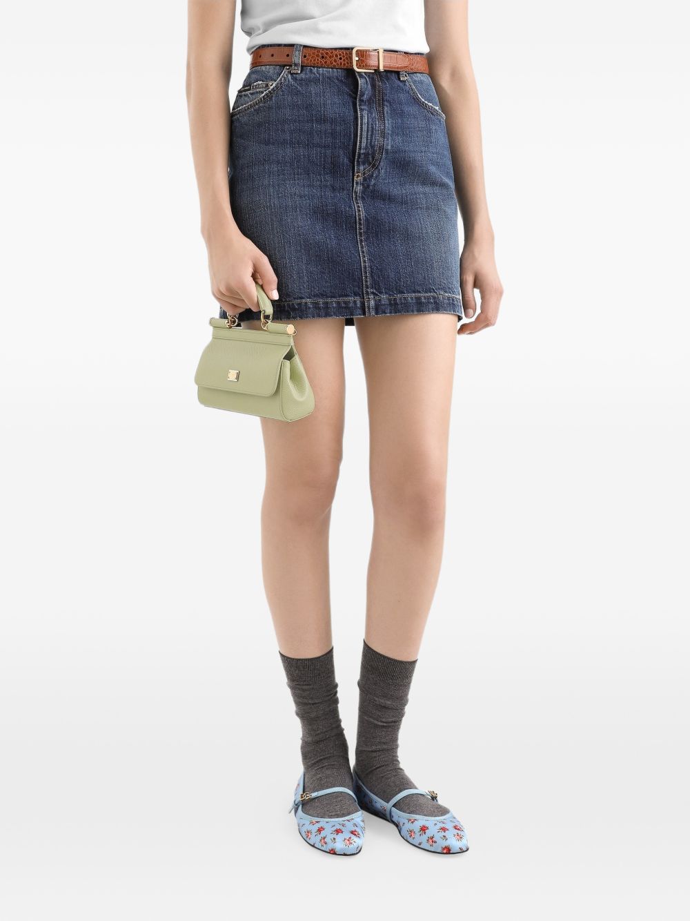 Dolce & Gabbana Sicily Small Handbag In Dauphine Calfskin