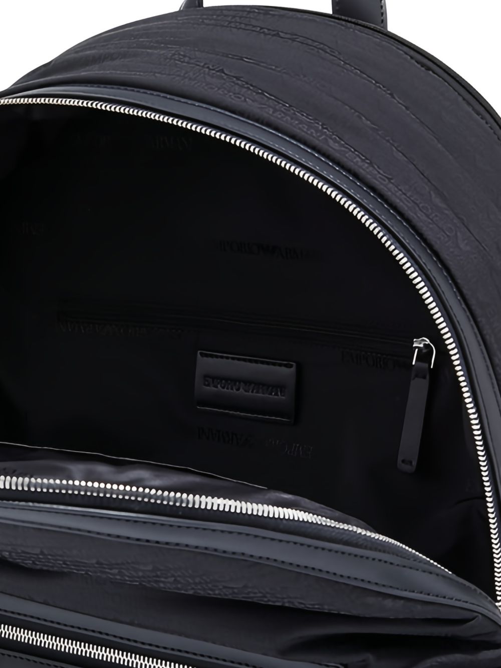 EMPORIO ARMANI EXCLUSIVE Emporio Armani Round Nylon Backpack With Monogram Lettering