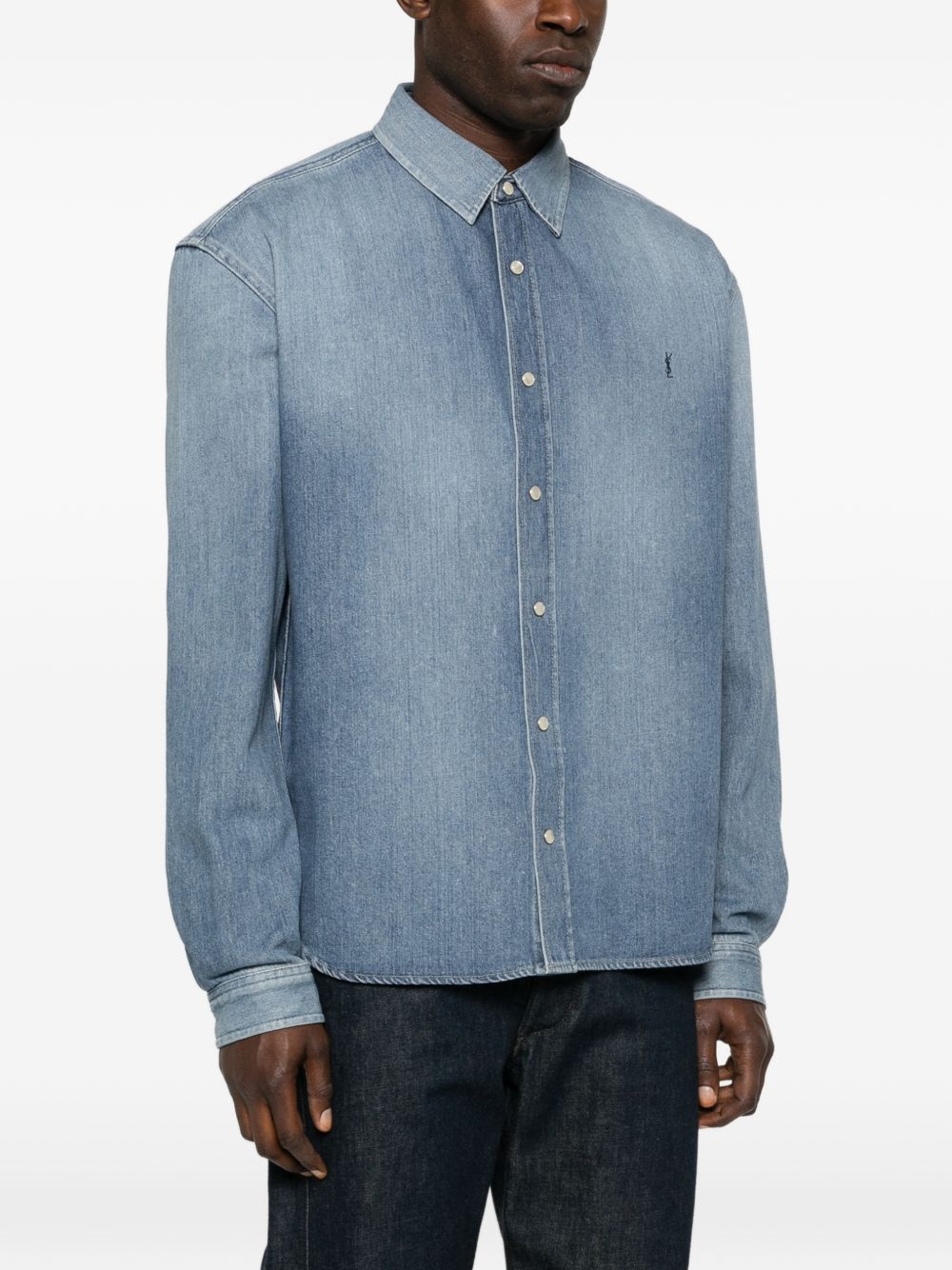 Saint Laurent Shirts Blue