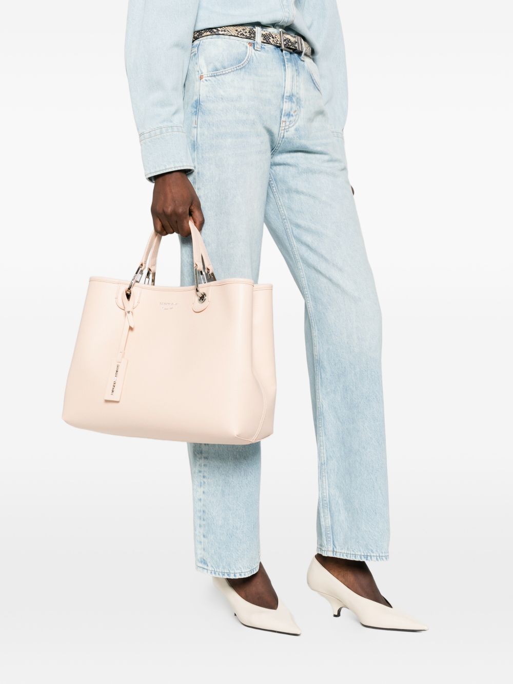 Emporio Armani Myea Medium Shopper With Deer Print