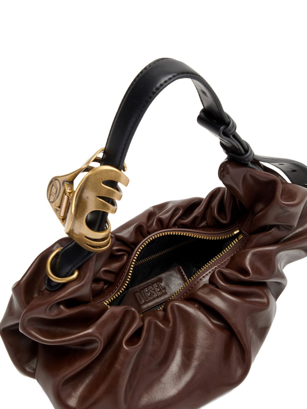 Diesel Grab-D-Small Ruched Hobo Bag